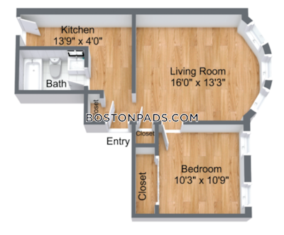Brookline 1 Bed 1 Bath BROOKLINE- WASHINGTON SQUARE $2,710  Washington Square - $2,735 No Fee